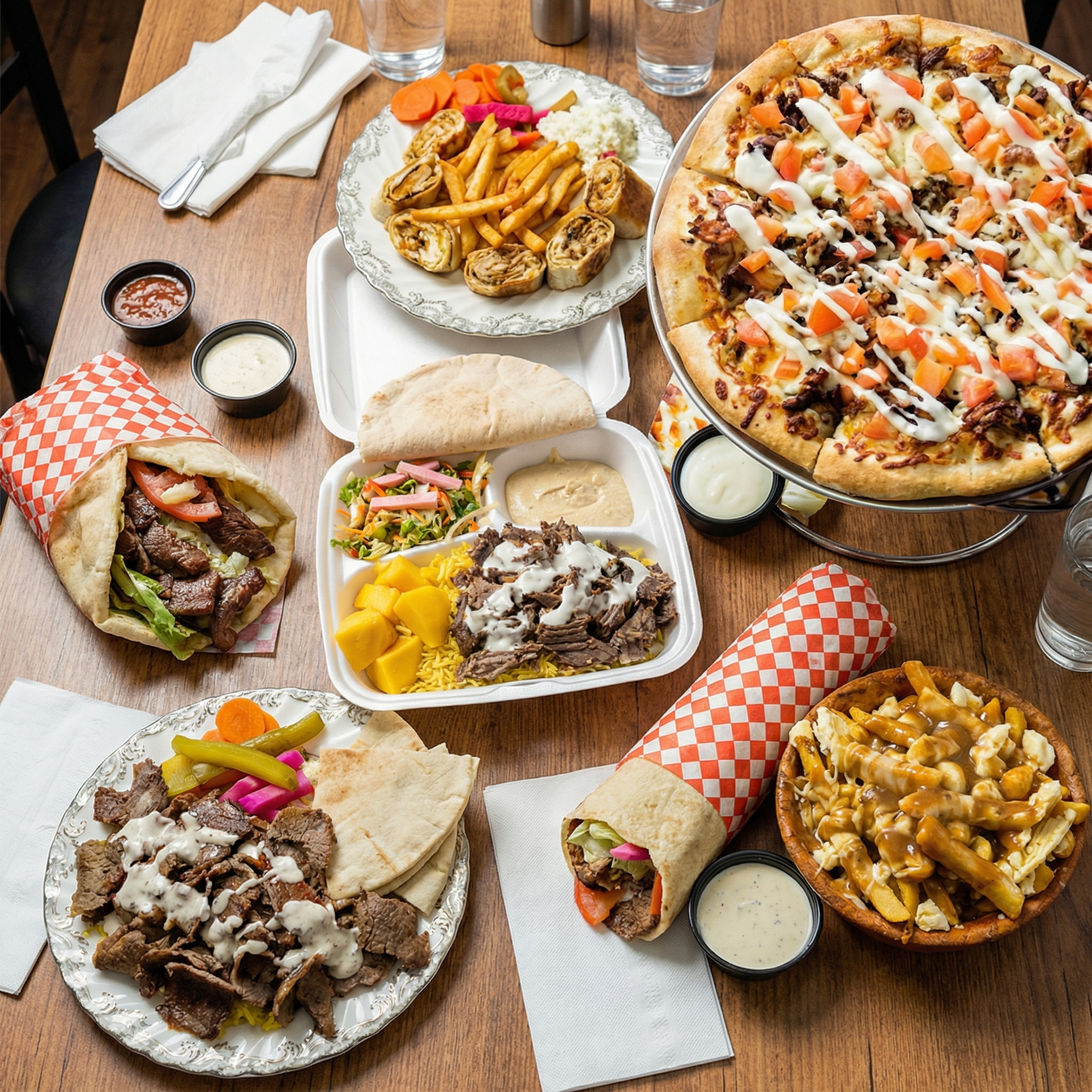 Best Pizza and Donair signature dishes - Fresh donairs and shawarma in Winnipeg